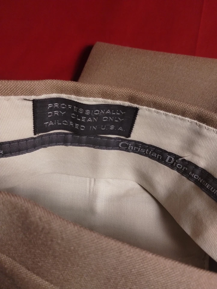 Pantalones/pantalones Christian Dior Monsieur vintage tostados - 35 W Foto 4 de 4