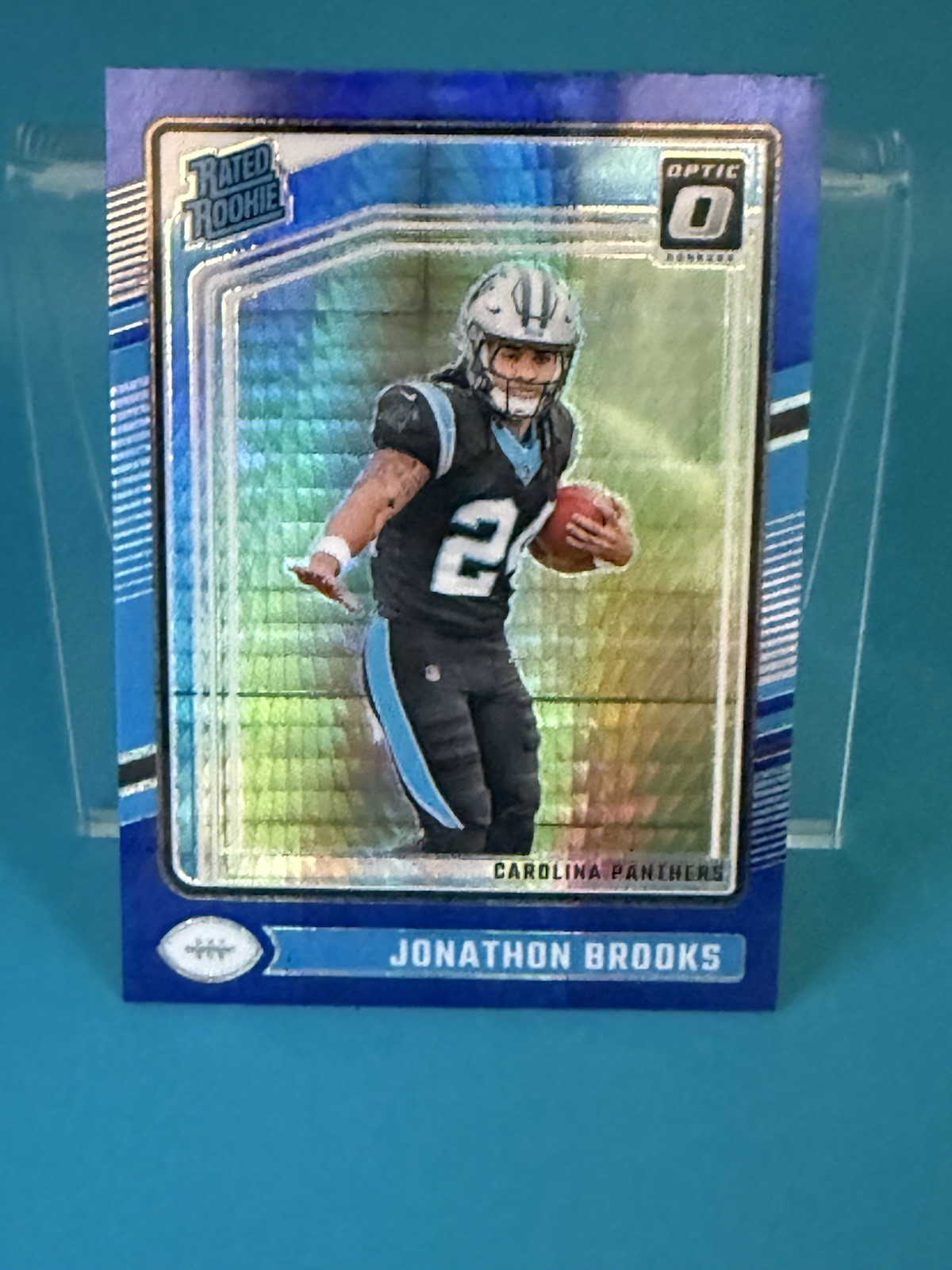2024 Optic Jonathon Brooks Rated Rookie Blue Hyper #258