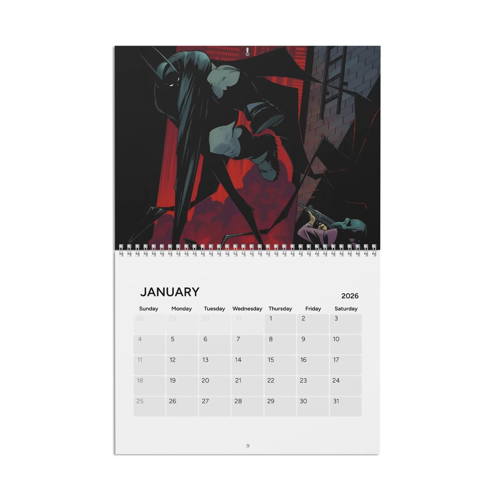 Absolute Batman Calendar (2026) - DC Comics All-In - Bruce Wayne, Gotham City