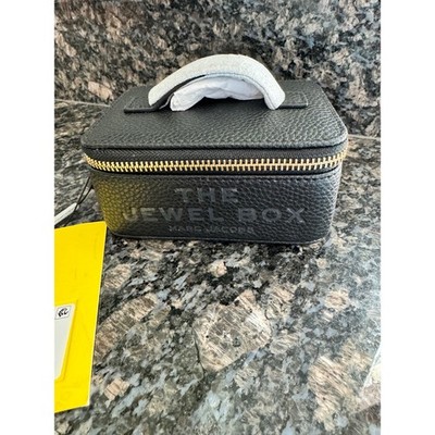 Marc Jacobs The Jewel Box Black Pebbled Leather Jewelry Case