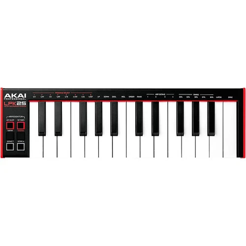 Akai Professional LPK25 MK2 LPK25MK2 25-Key Keyboard Controller Black USB MIDI