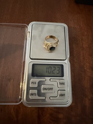 High School Ring 10 Karat 417 Gold Dieges & Clust Herrenring 10,23