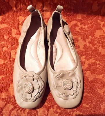 Women's Taryn Rose ''Rosalyn'' Blush Leather Flats - Size 8.5/Euro 39