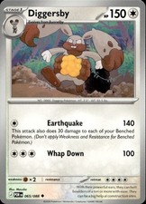 Pokemon Diggersby 65/88 Perfect Order LP Mousho