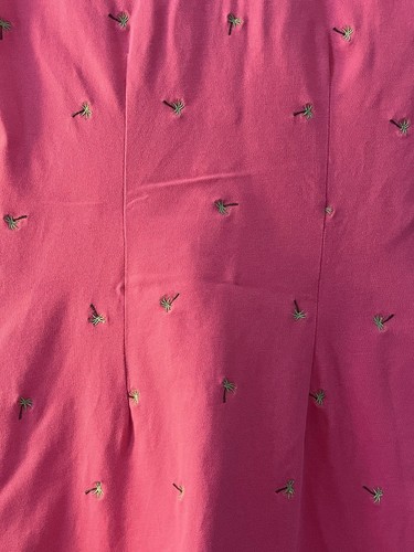 Womens Polo Dress Talbots Small Petite Collar Button Cap Sleeves Palms Hawaii - Picture 10 of 10