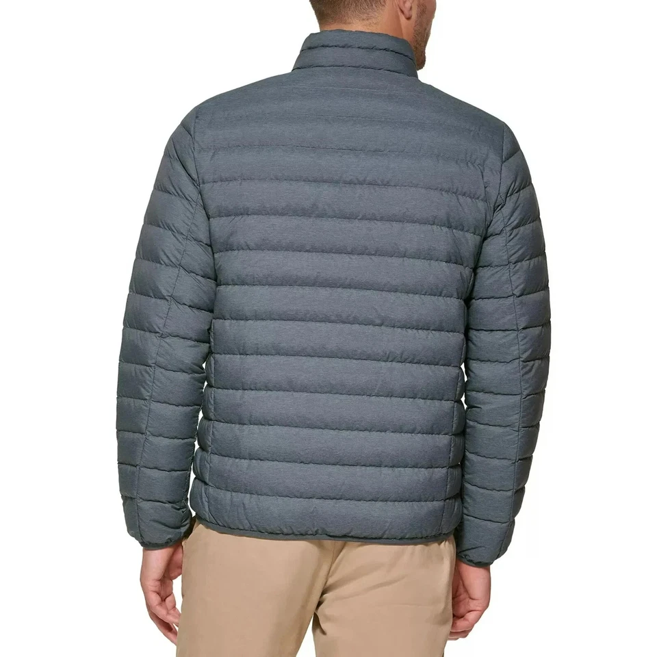 Club Room Men's Down Packable Quilted Puffer Jacket Size L Gray $125 - Image 4 of 4