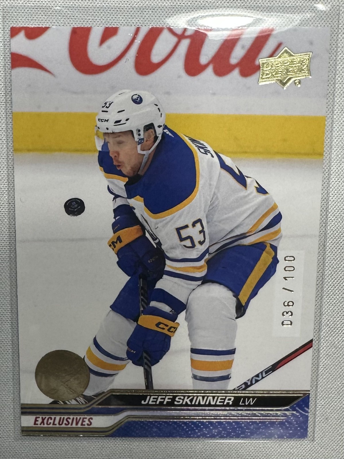 2023-24 Jeff Skinner UD Exclusives Upper Deck Series 2[036/100][#270][Sabres]