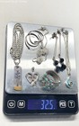 Silver Stamped/Unstamped Chain-Pendant-Bracelet-Earrings-Ring (7 Pcs) 32.5gr. — photo 7