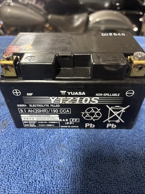 Yuasa YTZ10S 12V AGM Maintenance Free Motorcycle Battery 190 CCA