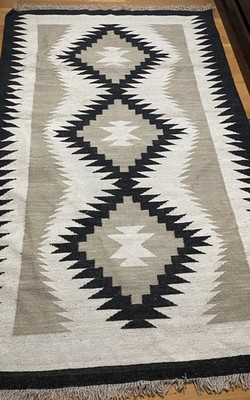 Ralph Lauren Southwest Navajo Design Wool Area Rug 5x8 Aztec 3 Waters Handwoven