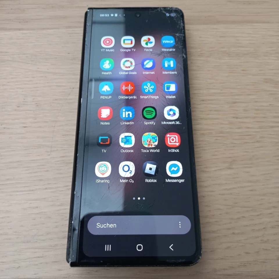 Samsung Galaxy Z Fold3 5G 256GB Black SM-F926B Defekt Displaybruch Unlocked - Bild 3 von 4