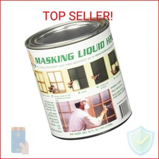 ASSOCIATED Paint 157026 80-400-4 H20 Masking Liquid, 1 Quart, Clear