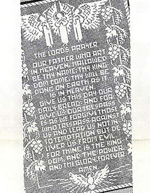 The Lord's Prayer Filet Crochet Pattern | Vintage Mail Order 7264 | eBay