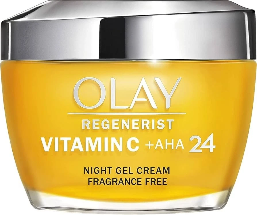 Olay Vitamin C + AHA24 Night Gel Face Cream Fragrance-Free – 50 ml