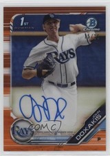 2019 Bowman Draft Chrome Pick Orange Refractor 15/25 John Doxakis Auto 15wv