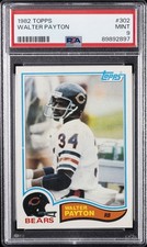 1982 TOPPS #302 WALTER PAYTON PSA 9