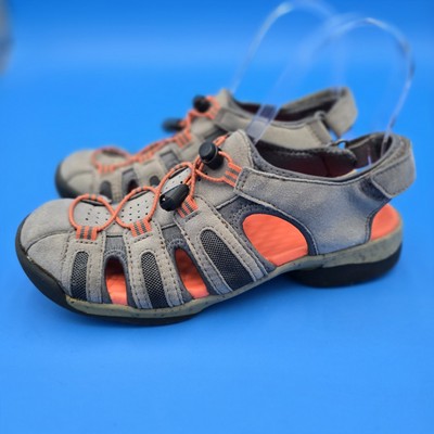 Clarks Sandals Women's 7M Sport  Taupe & Orange Bungee Hook & Loop 13291