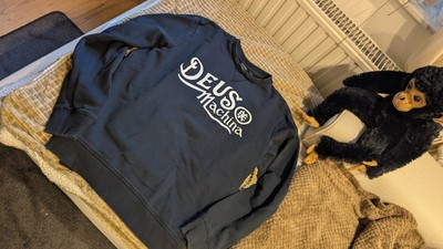 Deus Ex Machina Pullover Größe L Herren Sweatshirt Schwarz