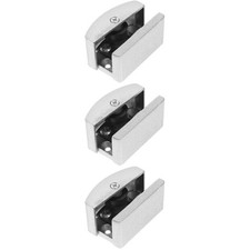 Set of 3 Shower Door Parts Bottom Guide Sliding Angle Retractable