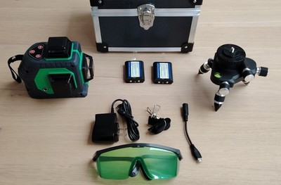 360° Laser Level 12 Line, 3D Kreuzlinienlaser Wasserwaage, 3° Selbstnivellierend