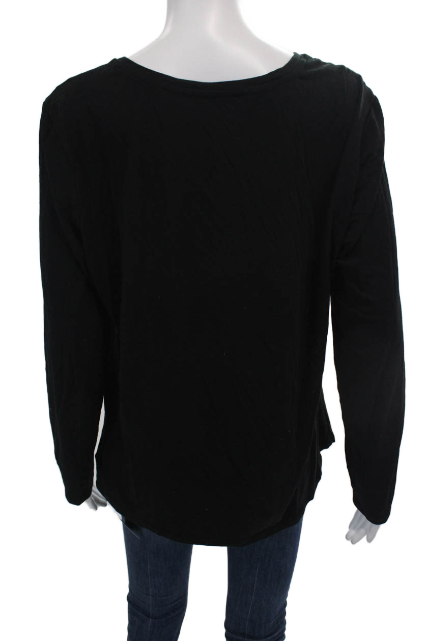 White + Warren Womens Solid Long Sleeve Basic T S… - image 3