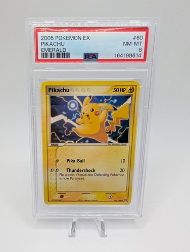 Pikachu graded PSA 8 for sale on eBay