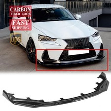 For Lexus Is200t Is300 Is350 F-sport 2017-2020 Carbon Fiber Front Bumper Lip Kit