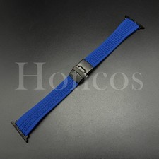 38 40 41 42 44 45 46 49 MM Aquanaut Rubber Band Strap For Apple Watch Series BL