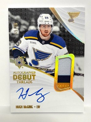 2023 Upper Deck Ultimate Collection Debut Threads /99 Hugh McGing Rookie Auto RC