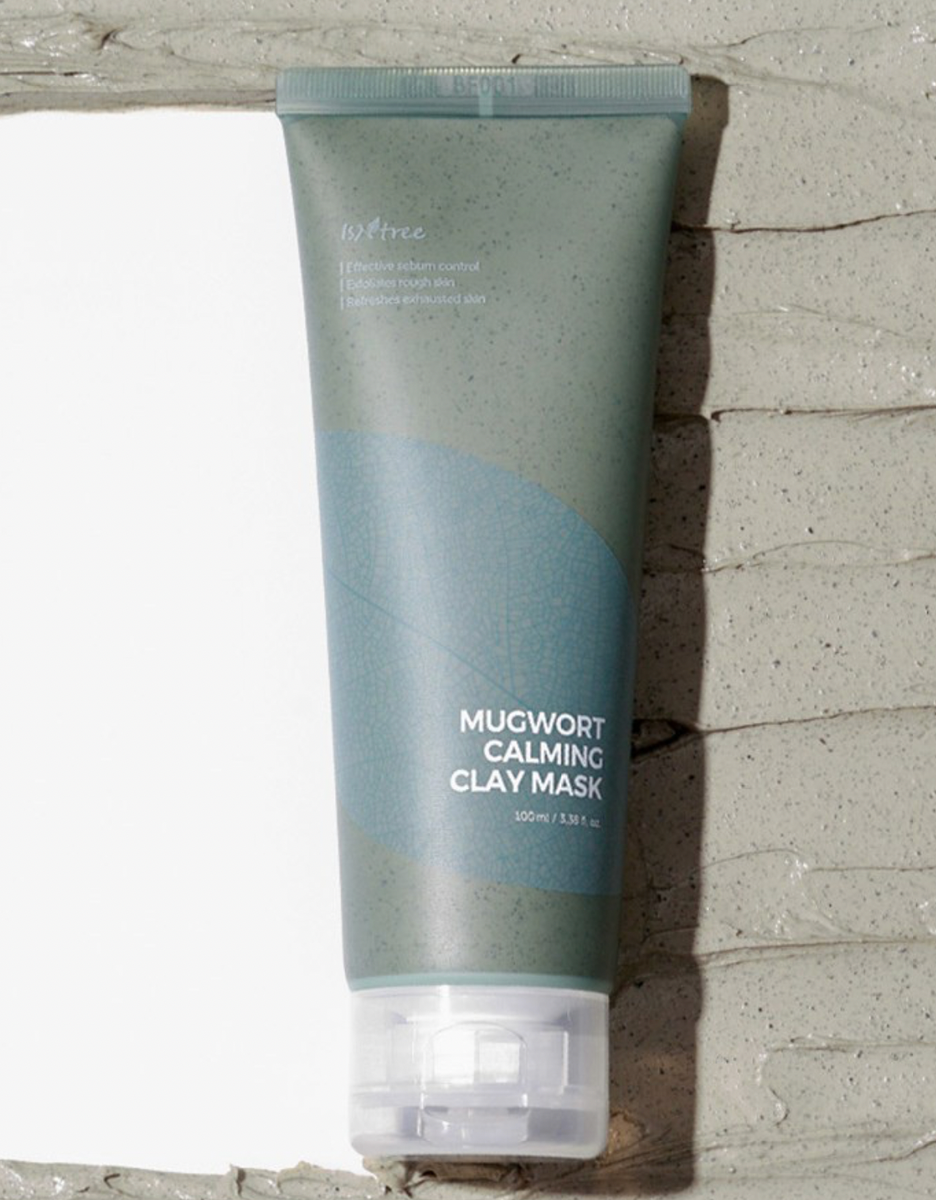 ISNTREE Mugwort Calming Clay Mask, 3.38 fl oz (100 ml) - Korea 