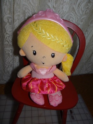 Fisher Price Princess Mommy Chime Doll Blonde Pink 13