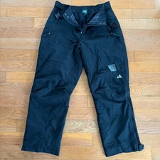 EMS Eastern Mountain Sports Snow Pants Mens L Black Insulated Ski Snowboard VTG