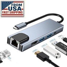 5in1 USB-C Hub Type C To USB TF SD Card 3.5mm Audio Adapter for PC Laptop Tablet