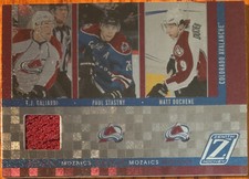 2010-11 Zenith Mozaics Materials T.J. Galiardi/Paul Stastny/Matt Duchene #5