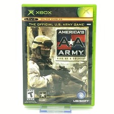Jeu Xbox Original : America's Army Rise Of A Soldier - Version Complète En Bon état