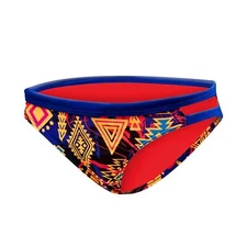 TYR Women Santa Ana Cove Mini Bikini Bottom Blue Coral Size M