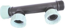 Suinga. COLLETTORE DI IRRIGAZIONE 1" per 2 o 3 elettrovalvole da giardino