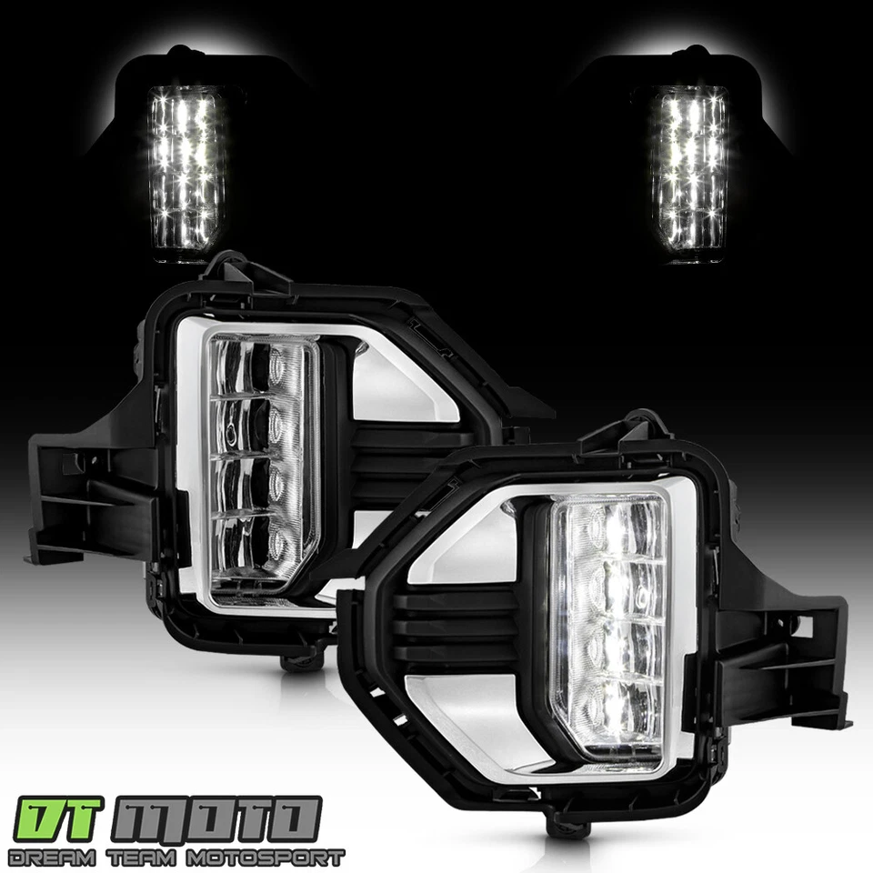For 2021-2022 GMC Canyon LED Bumper Fog Lights Driving Limps w/Switch Left+Right - Image 2 of 4