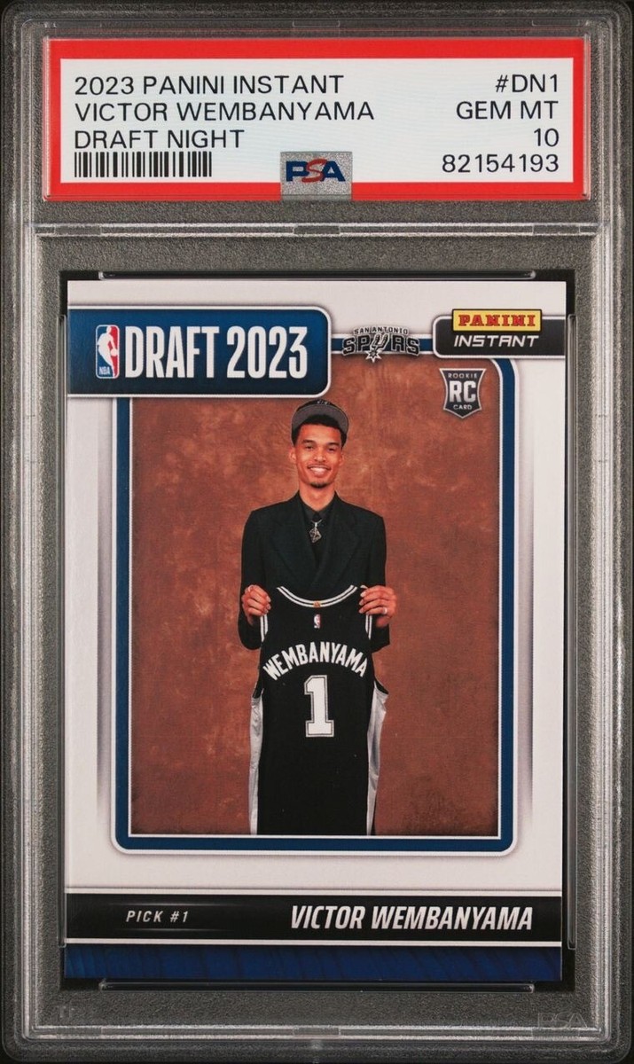 PSA 10 GEM MINT 2023 Panini Instant Draft Night #DN1 Victor PSA 10 GEM MINT 2023 Panini Instant Draft Night #DN1 Victor