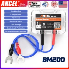 Ancel BM200 Car Battery Monitor Bluetooth 12V Battery Load Tester Analyzer Tool