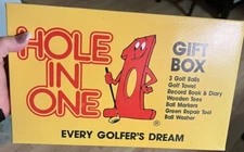 Novelty Hole-in-One Golf Set  Gag Gift Balls Book Tee Towel Etc