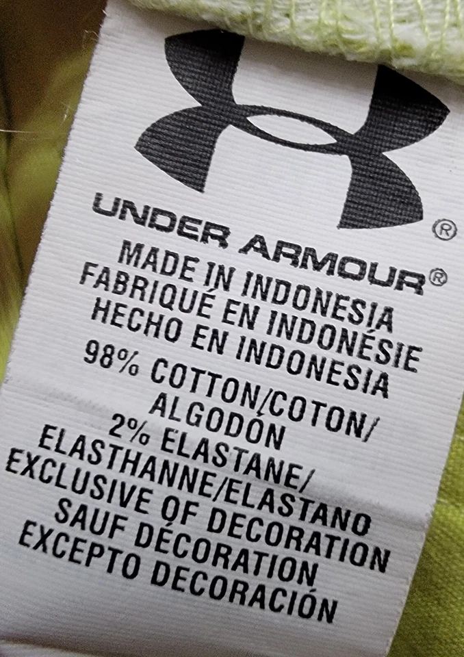 Under Armour женщин HeatGear шорты размер 12 желтовато-зеленый Jean - Изображение 3 из 4