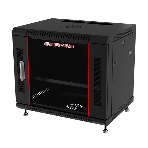 9U 24" Deep Wall Mount IT Network Server Rack Cabinet Enclosure. Free Accessory - Picture 8 of 12