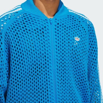 adidas x CLOT Crochet Track Top Bright Blue IF4268 Japan XL