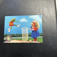 Jb100b Jim Henson's The Muppet Art 1993 Cardz #17 Kermit Miss piggy frog leaps