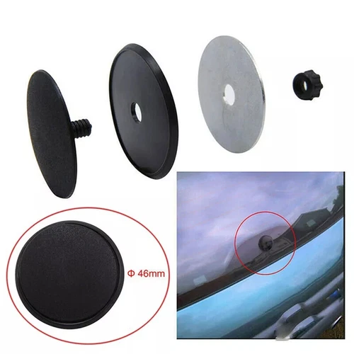 Black 46mm Waterproof Rear Windscreen Wiper Antenna Hole Cover Plug For Cars - Picture 15 of 22