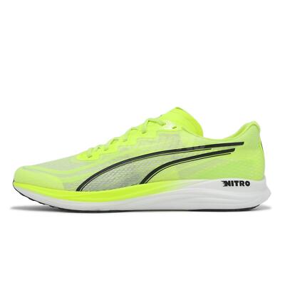 Puma Propio Nitro Lime Black Men Unisex Road Running Jogging Shoes