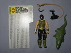 GI Joe 1987 Cobra "CROC MASTER" 100% complete w/File Card ARAH Vintage g.i.