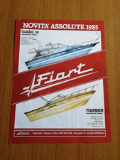 1984  FIART NOVITA BARCA LEADER 38 THUNDER CARATTERISTICHE PUB AD VINTAGE