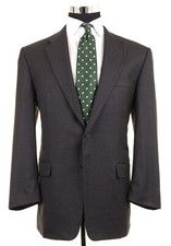 Hickey Freeman Flannel LORO PIANA TASMANAIAN S130  S Wool Sport Coat Jacket 42 R